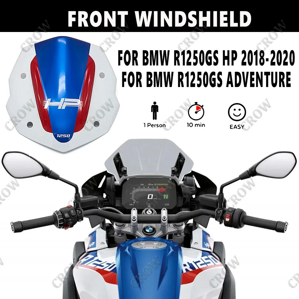 Front Windshield Windscreen Airflow Wind Deflector For BMW R1250GS HP R 1250 GS Adventure R 1250 GS Motorcycle 2018 2019 2020