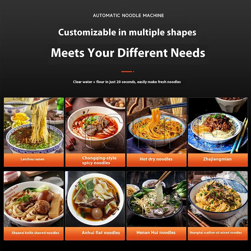 Commercial Automatic Fresh Noodle Maker Intelligent Stainless Steel Instant Noodles Machine For Restaurants And Pasta Shops