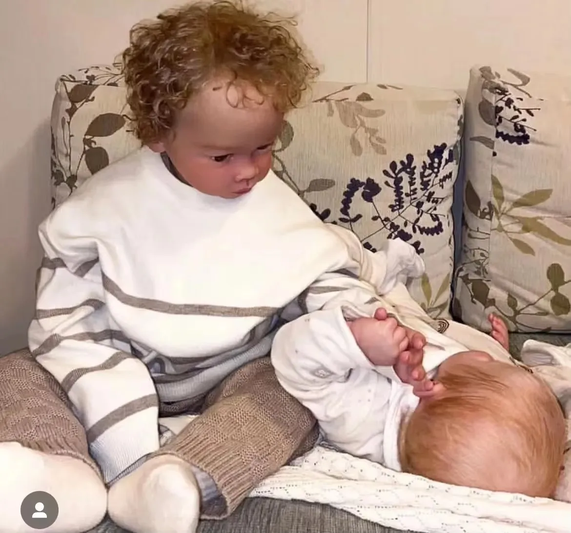 

St.Store 28‘’Reborn Baby Boy Meili With Hand-Rooted Hair Already Finished Doll Christmas Gift