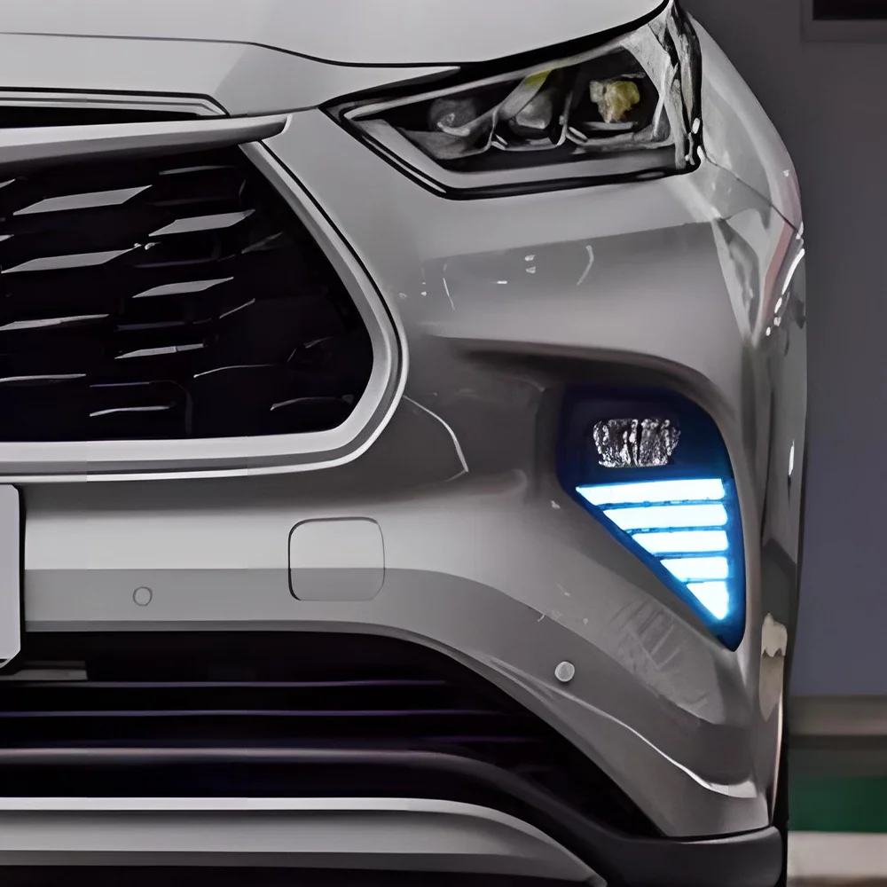 

For Toyota Highlander 2020-2021 Front Bumper Upgrade LED Dynamic Daytime Running Light Car lights Assembly Tool Accessories