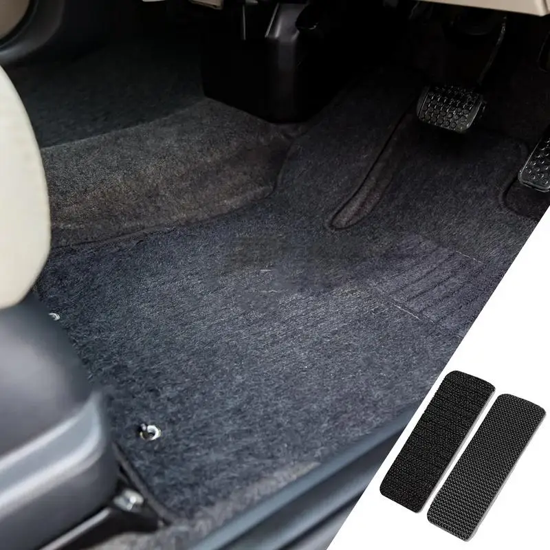 Hook And Loop Strips Car Floor Mat Grippers Sticky Back Fasteners Rug Tape Removable Adhesive Gripper For Sofa Couch Mattress