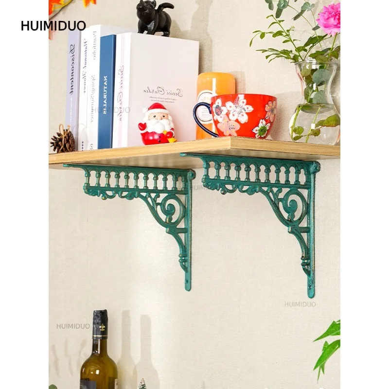 European Retro Triangular Cast Iron Support Frame Wall Laminate Support Load-bearing Hanging Cabinet One-word Baffle Bracket