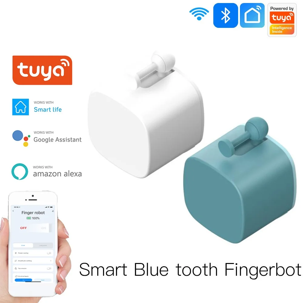 Tuya Smart Fingerbot Switch Smart Life App Button Pusher BLE Compatible Mechanical Arm Voice Control Via Alexa Google Home