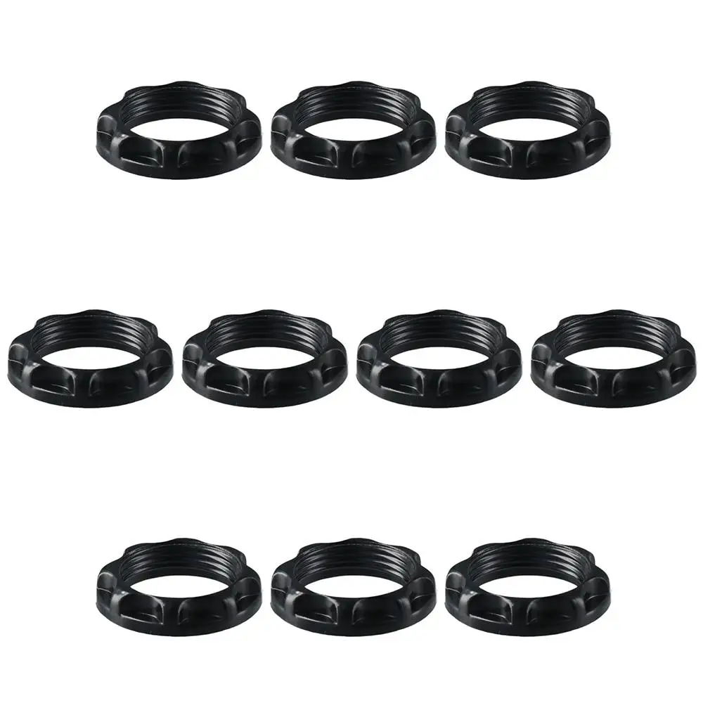 E12 Light Socket Ring Durable Black 125（V） Lamp Shade Holder Outer Ring of Candle Holder Lamp