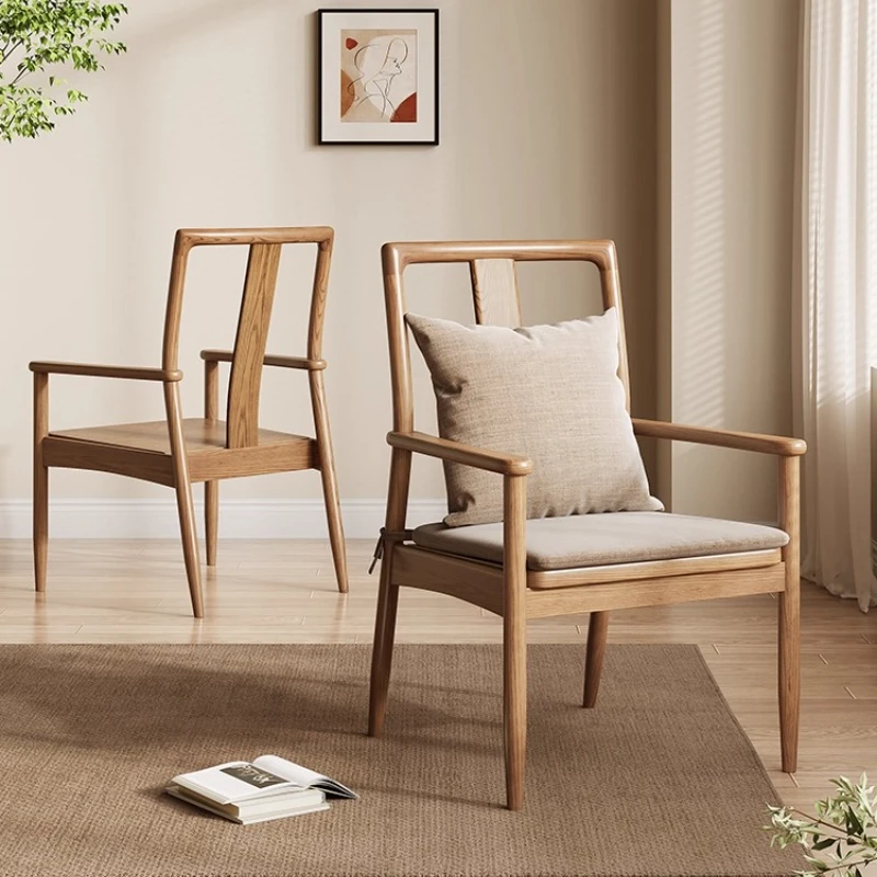 

Luxury Wooden Dining Chair Armchai Restaurant Relaxing Nordic Home Dining Chair Kitchen Loungefly Sillas Para Comedor Furniture