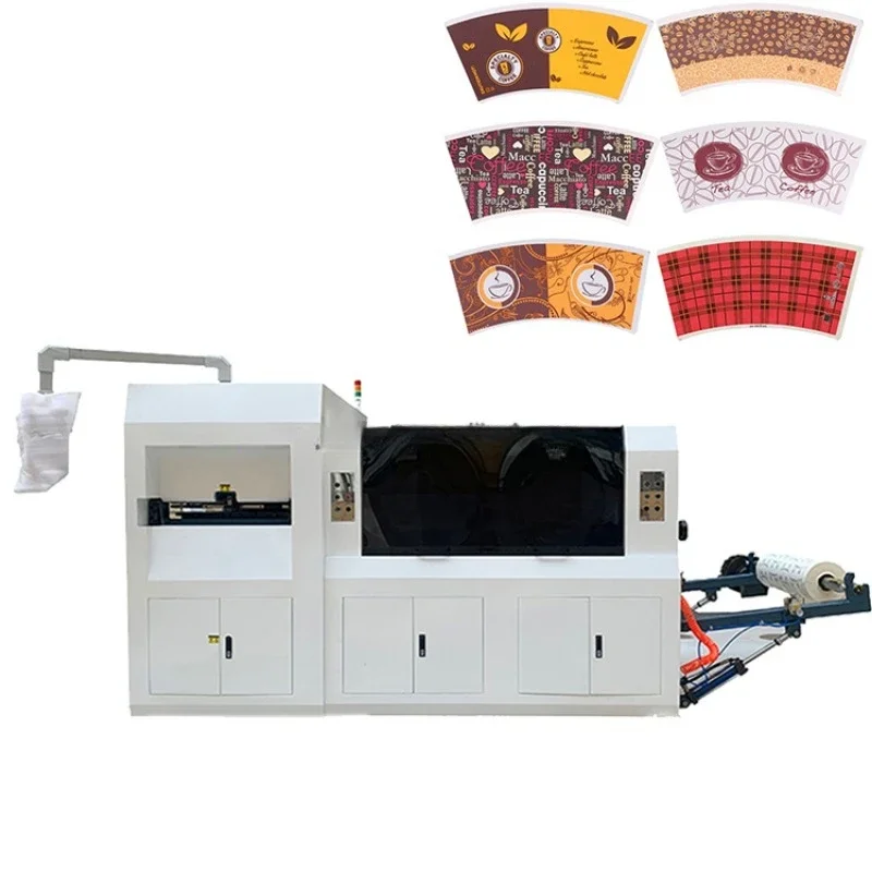 High Quality Die Cutting Machine Flat Bed Auto Roll Paper Cup Die Cutting Machine Fully Automatic Paper Cup Die Cutting Machine