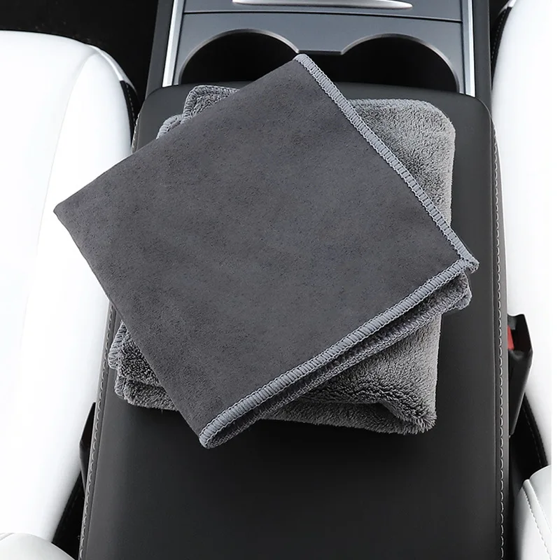 Car Cleaning Cloth Double Sided Wash Care Microfiber Towel Soft Suedette Coral Fleece Washing Cloth Pano De Limpieza Del Coche