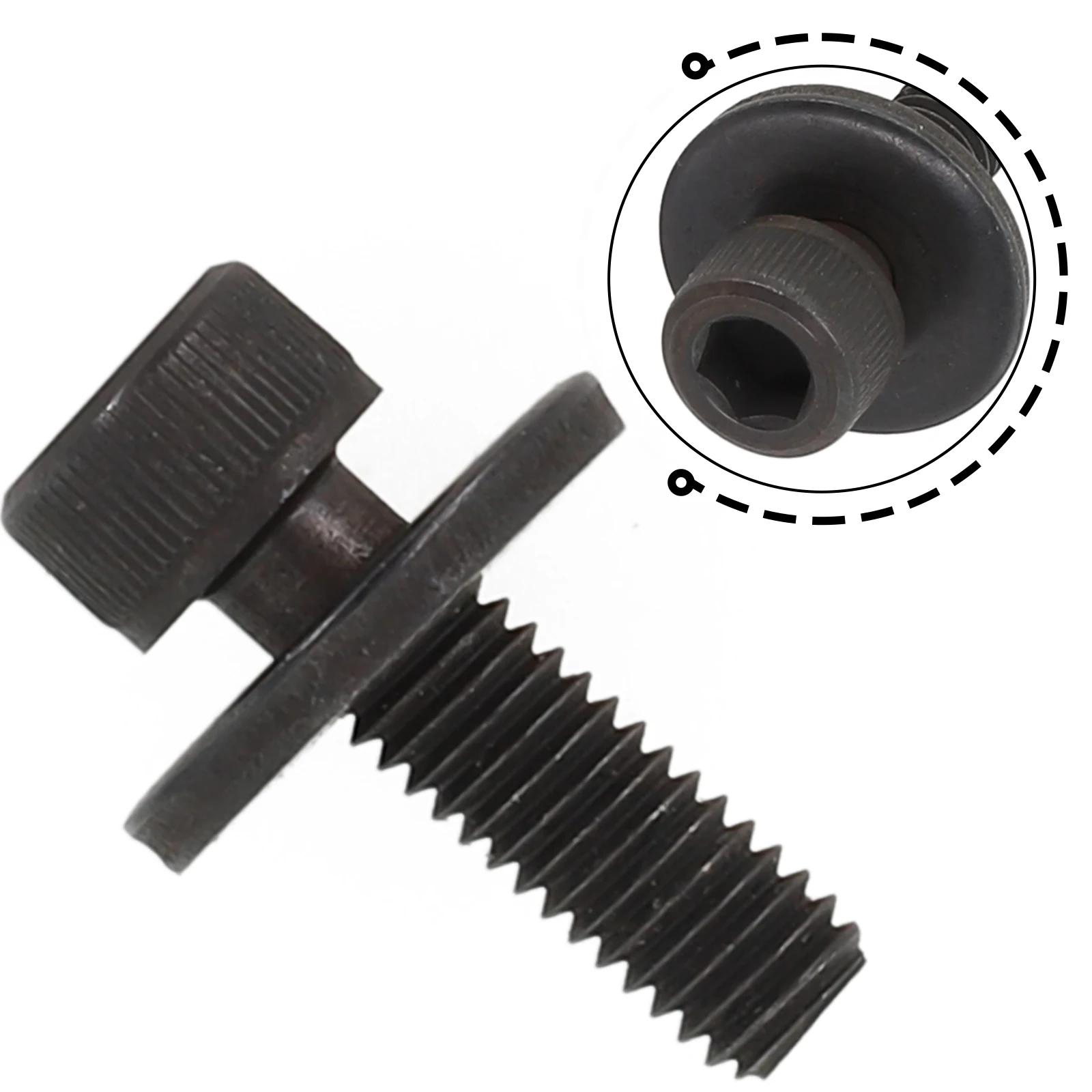 

1pc 266133-3 Circular Saw Blade Clamp Hex Bolt M6x20 For 4101RH 4105KB BSS610 Metal Black Power Tools Parts Accessories