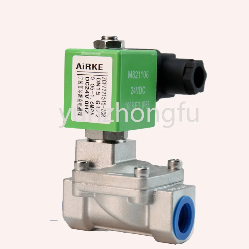 

16 kg stainless steel solenoid valve pilot type diaphragm type normally closed air water with 4 minutes 6 minutes 1 inch