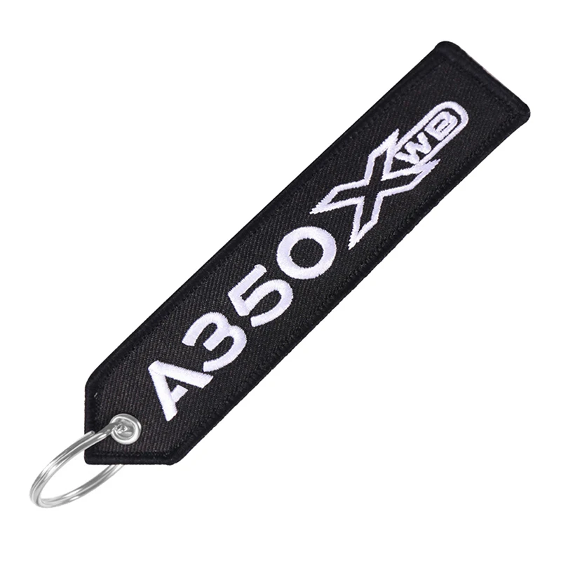 1Pc Airbus Keychain Phone Straps Embroidery A320 Aviation Key Ring Chain for Aviation Gift Strap Lanyard for Bag Zipper