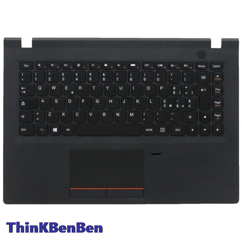 IT Italian Black Keyboard Upper Case Palmrest Shell Cover For Lenovo E31 70 80 5CB0K57273