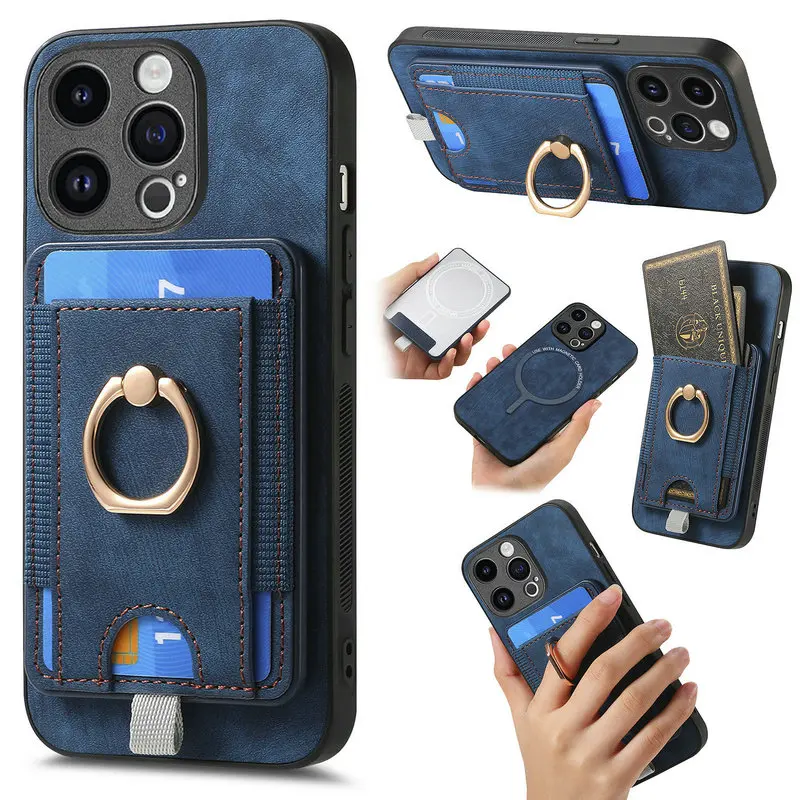 Magnet Leather Wallet Case for Xiaomi Redmi Note 11 Pro Plus 5G Note 10S 11S 10T 10C 10 S 10A 11E Pro Detachable Card Back Cover