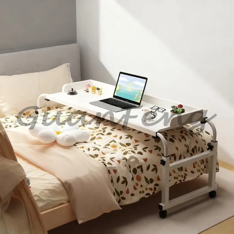 Bedroom and living room furniture, adjustable and movable bedside table, rolling bed end small table, multifunctional computer