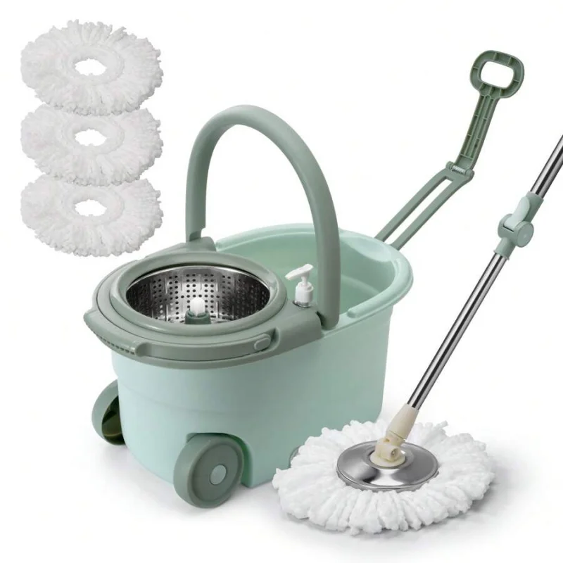 

1set,Spin Mop And Bucket, 360° And Bucket With Wringer Set