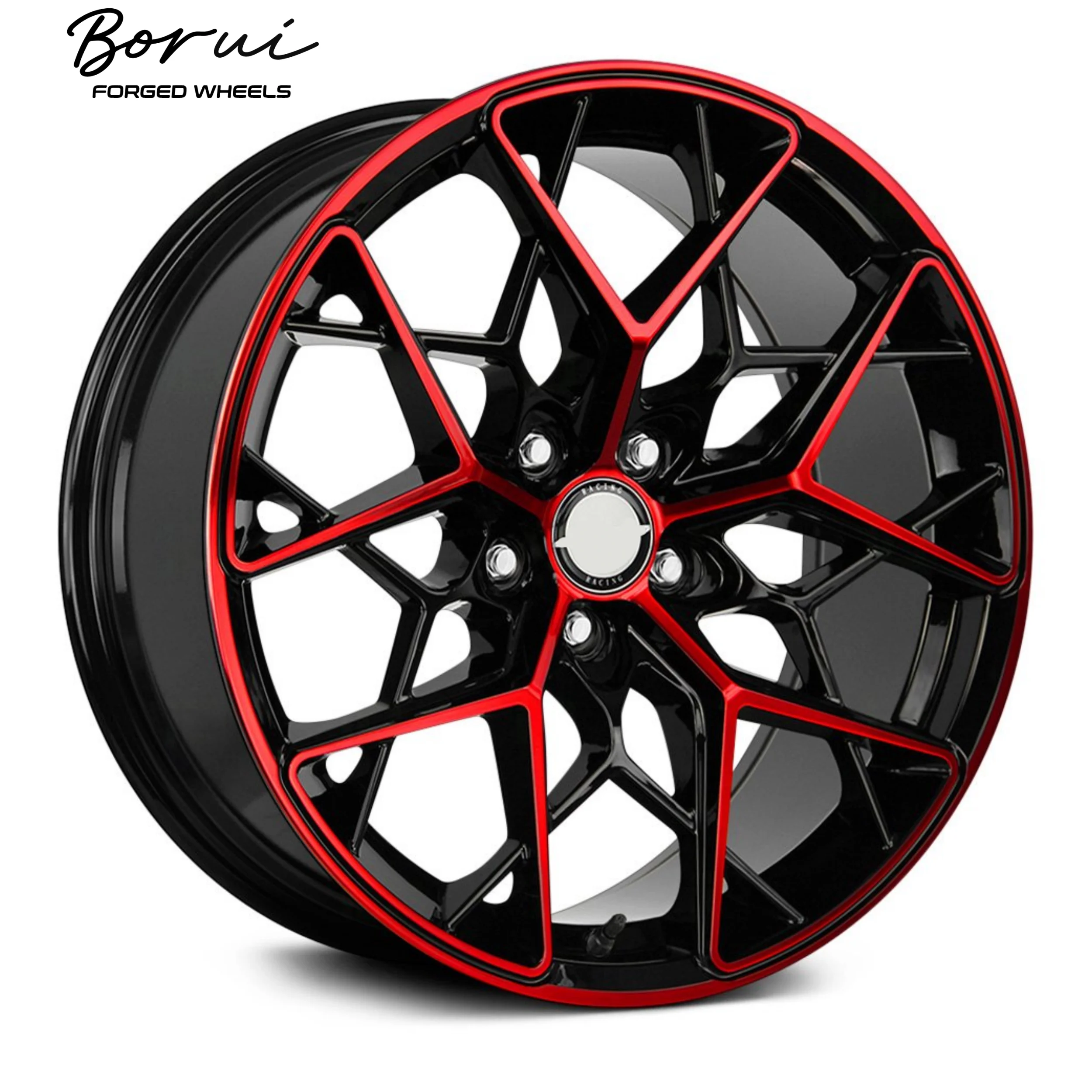 Velg Drag Racing Custom Black Forged Beadlock 5x114.3 17x10 17x11 Untuk Camaro Untuk Mustang Untuk Supra MKV