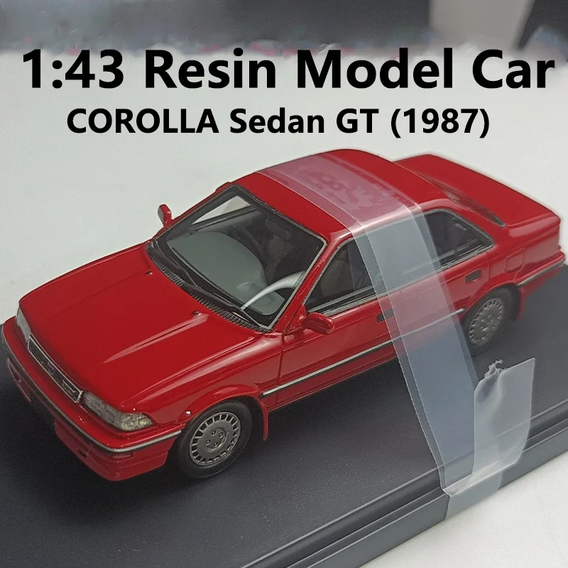 

Model Cars Resin Diecast 1:43 Scale COROLLA Sedan GT (1987) Classic Vehicles Car Model Toys Collection For Boys Decoration Gifts