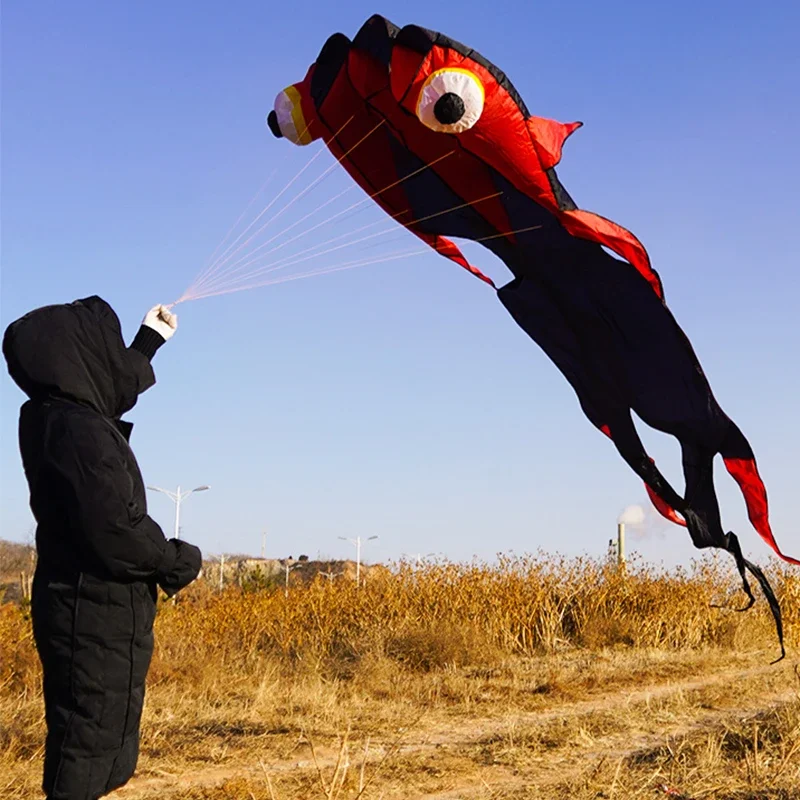 

5.6M 3D Fish Eyes Soft Goldfish Kite with Various Styles of Cartilage Frame Easy To Fly Wind Resistant Tear Resistant Kite