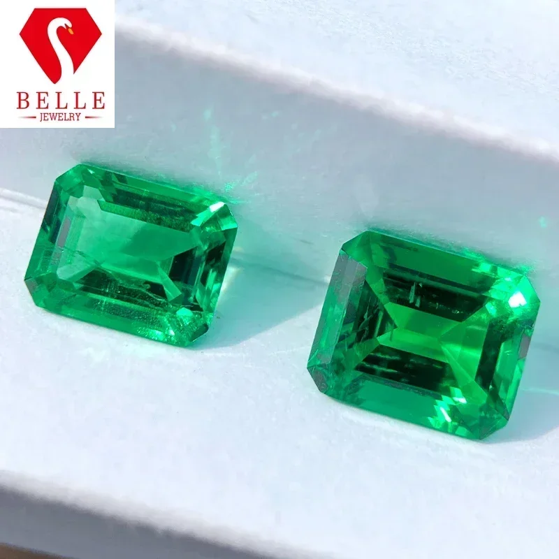 

HP Colombian Green Natural Brilliant Cut Hot Sale Lab Grown Emerald AGL Certificated Diamond Beads Jewelry Making Gemstones