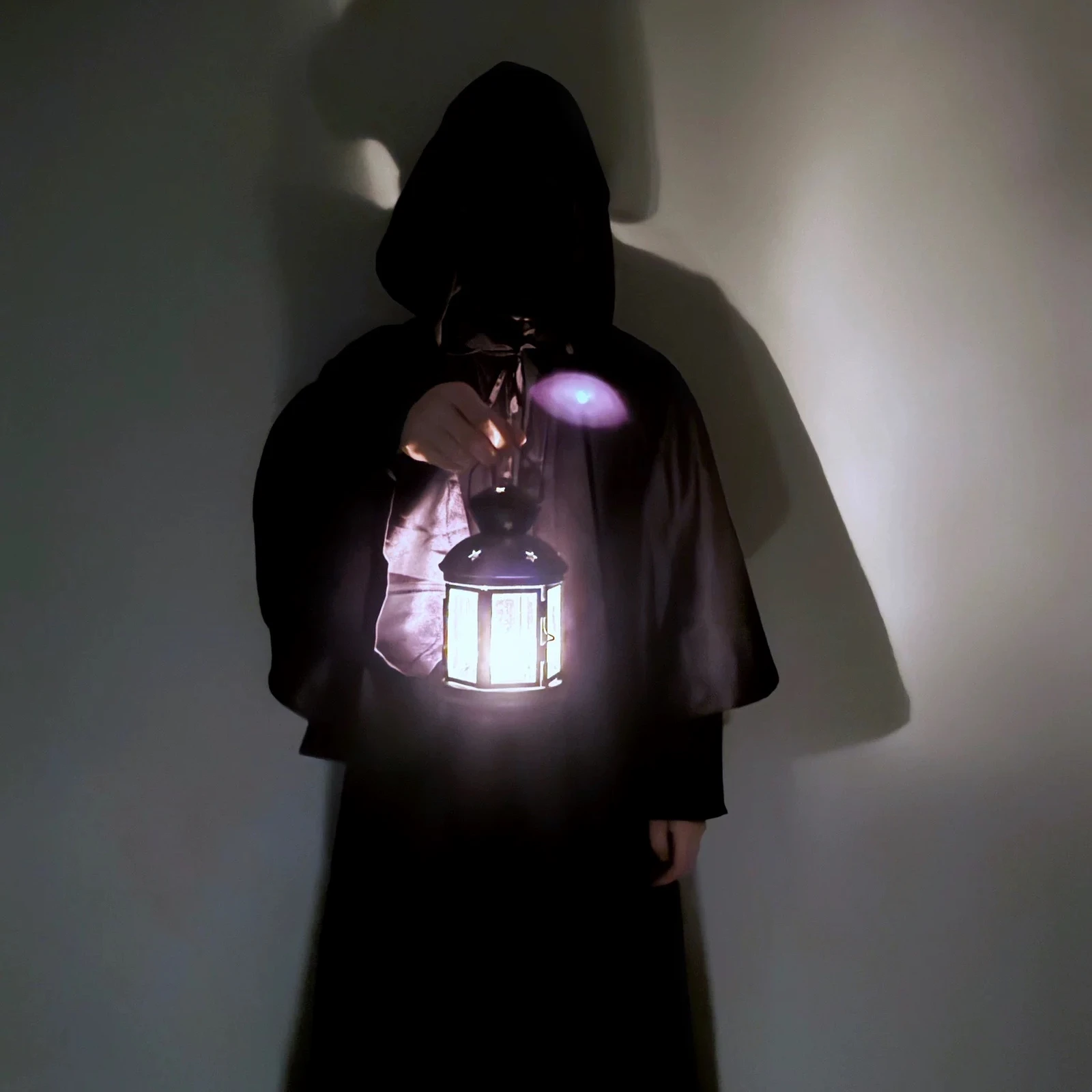 Unisex Renaissance Hooded Cloak, Medieval Gothic Retro Priest Robe, Halloween Carnival Cosplay Costume