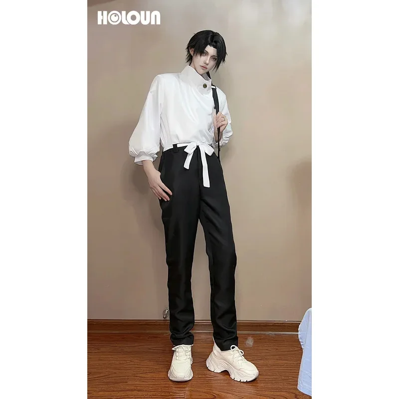 2025 Jujutsu JJK Manga Anime Yuta Okkotsu Cosplay Costume Wig Jacket Black Pants Uniform Rose Net Synthetic Halloween -o-A