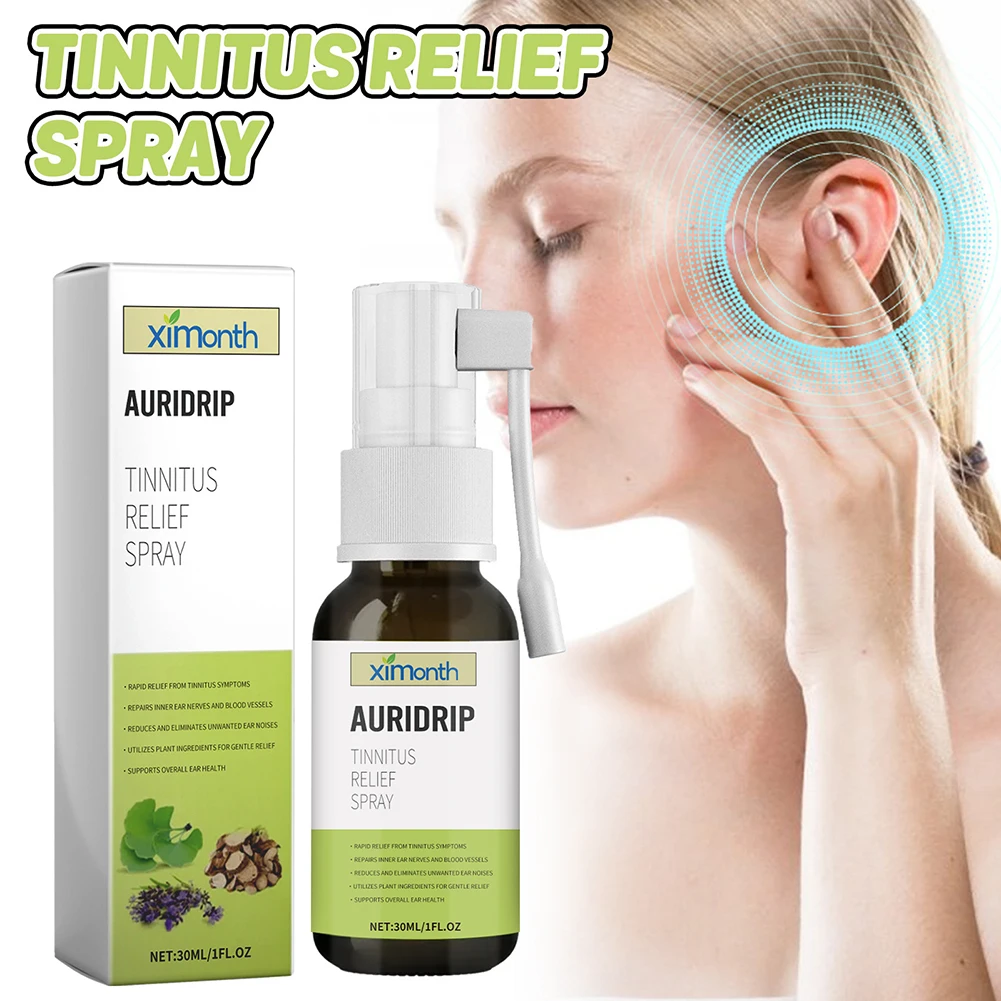 Anti Tinnitus Earwax Removal Spray Relieve Tinnitus Unclog Ears Liquid Natural Cochlea Earwax Softening Cleaner For Daily Care