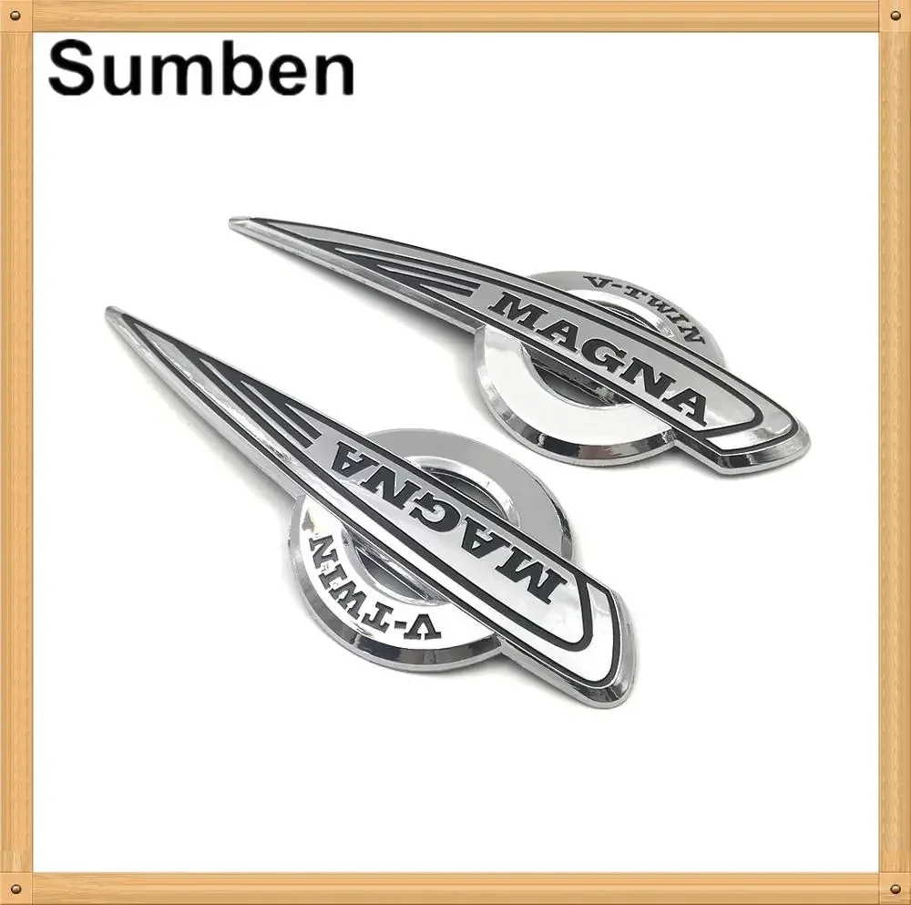 Motorcycle Fuel Gas Tank Emblem 3D Badge ABS Decal Side Stickers for Honda V-TWIN Magna 250 750 V25 V45 VT250 VF750