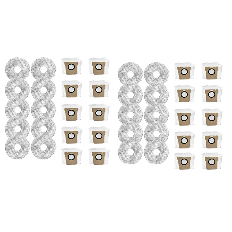 

2025-2X сменные мешки для пыли, ткань для швабры для Dreame Bot L10S Ultra/S10/S10 Pro, аксессуары для роботов-пылесосов