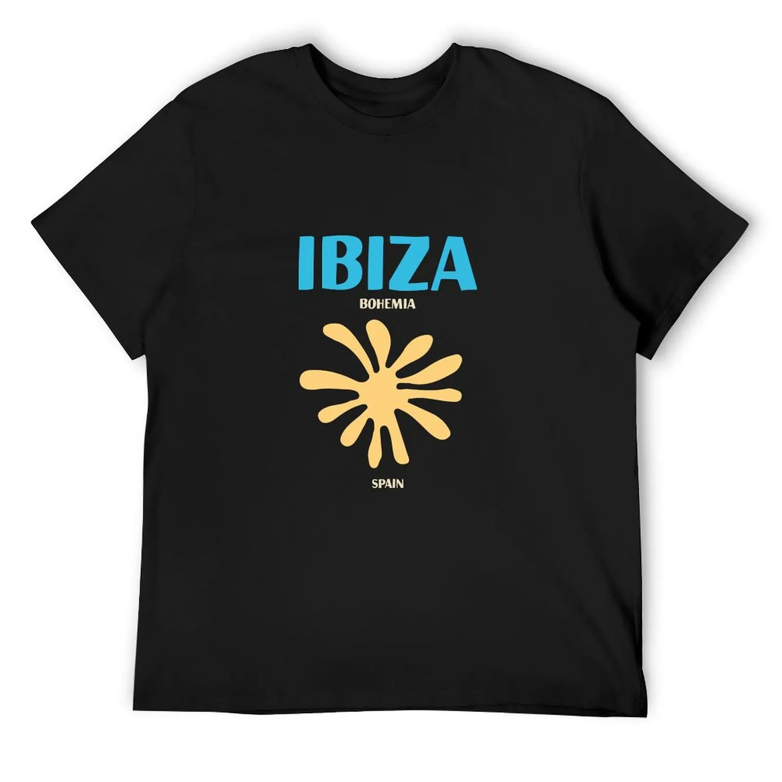 

Ibiza bohemia print T-Shirt graphics football t shirt basketball graphic tees cute clothes Men's t shirts