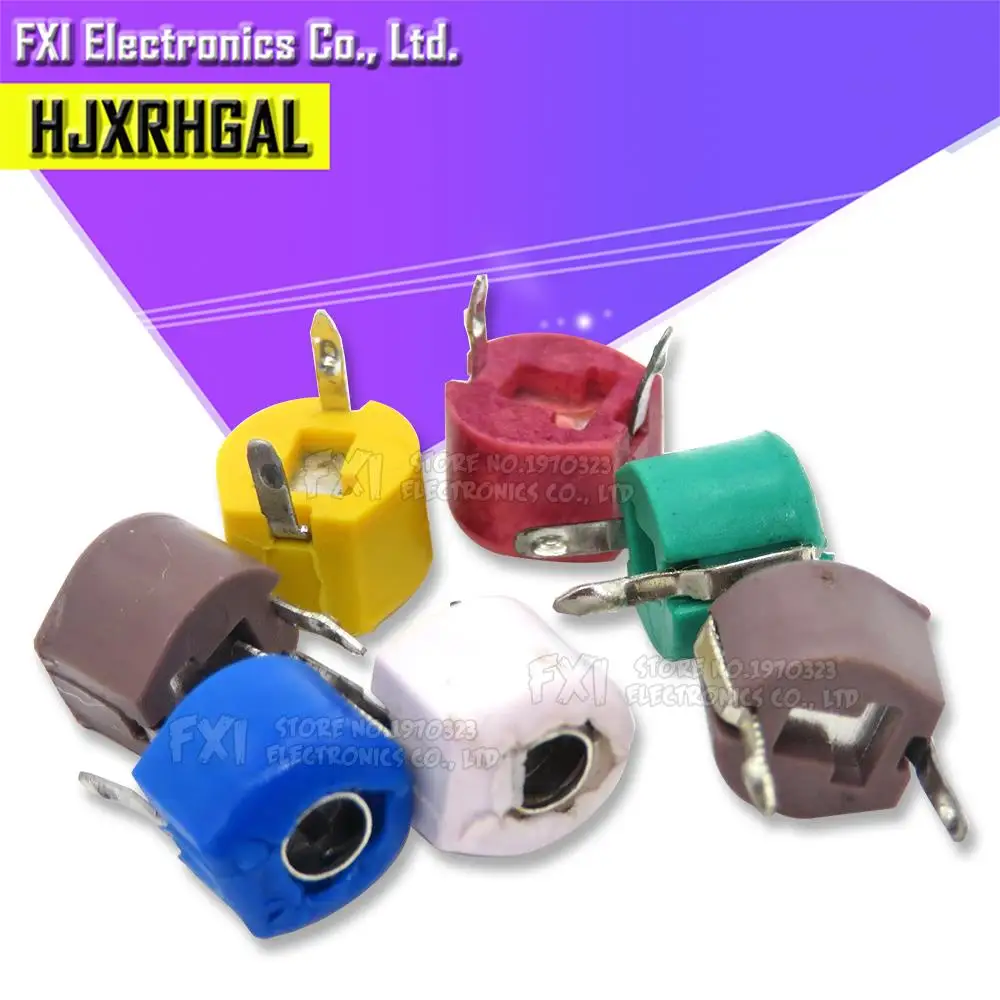10PCS Adjustable capacitor JML06-1-5/10/20/30/40/60PF 6mm JML06-1 5PF~120PF DIP trimmer hjxrhgal variable capacity