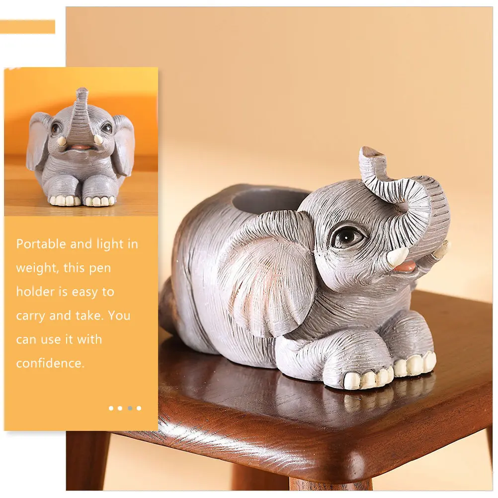 elephant-pen-holder-resin-desktop-organizer-office-desk-accessory-pencil-cup-makeup-brush-holder-school-desk-organizer
