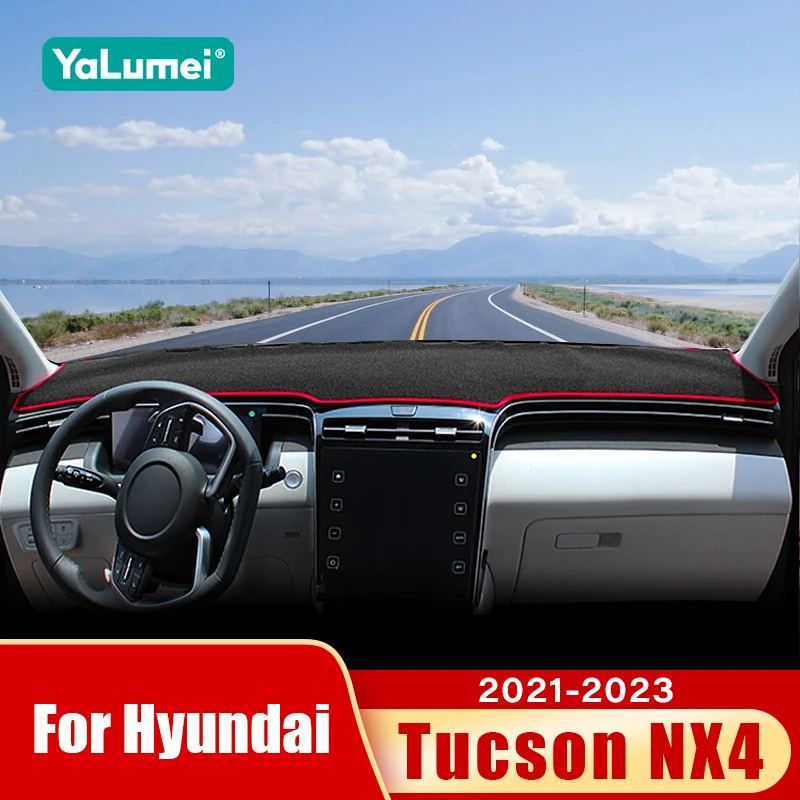 For Hyundai Tucson NX4 2021 2022 2023 Car Dashboard Sun Shade Cover Instrument Desk Non-slip Mat Pad Interior Accessories