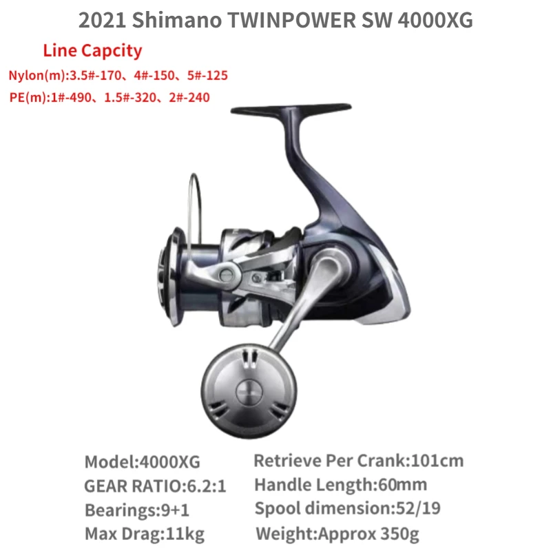 Original 2021 SHIMANO Twin Power Twinpower SW 4000 5000 6000 8000