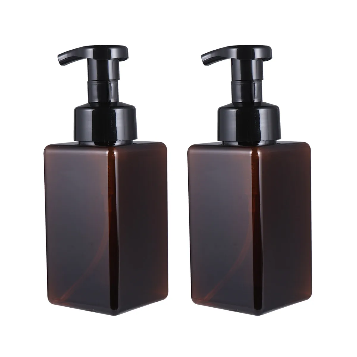 2Pcs 450Ml Easy Push Pull Foam Bottle for Facial Cleanser Shampoo Shower Gel Hand Wash Dish Detergent Sturdy Portable Deep Clean