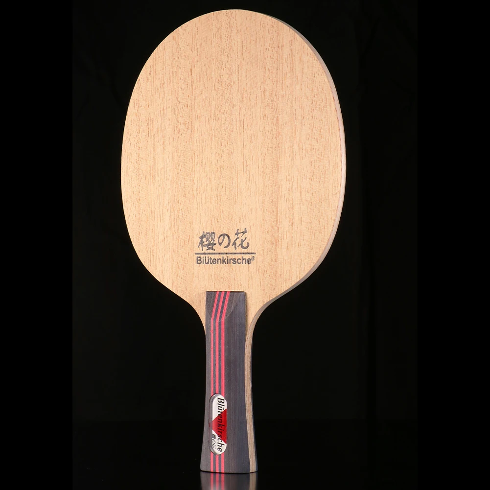 Yüksek kalite profesyonel karbon Fiber masa tenisi raket alt plaka saf ahşap Ping Pong Blade Paddle uzun Handl