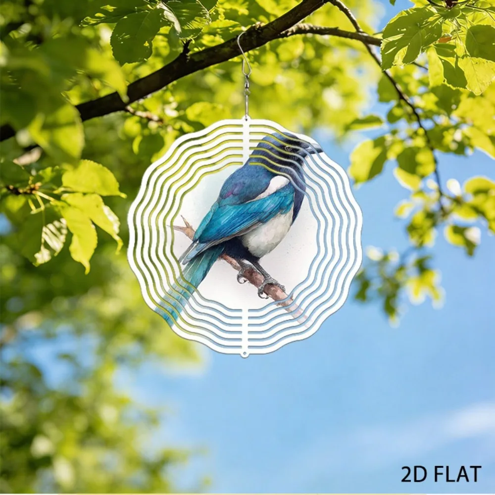 

Iron Parrot Wind Chimes for Outside, 9.84in Metal Bird Pendant, Garden Yard Art Decor, Unique Patio Hanging Ornament