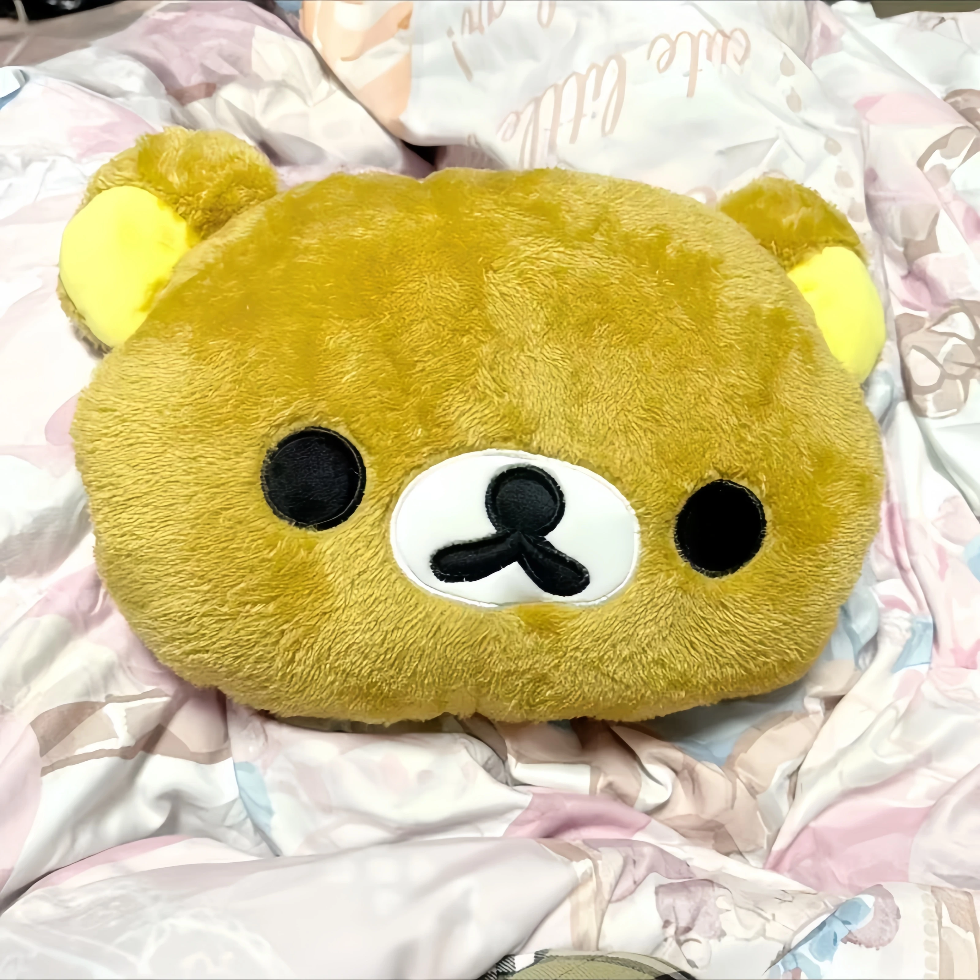Cute Rilakkuma Plush Warm Hand Pillow Cartoon Bear Peluche Stuffed Toy kawaii room decor Soft Cushion Birthday Gift for kids