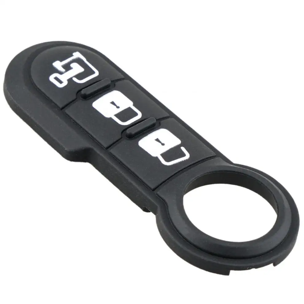 피아트 500 푼토 아바르스용 3버튼 자동차 키 쉘 폴딩형 리모컨 키 케이스 커버 (고무 재질)