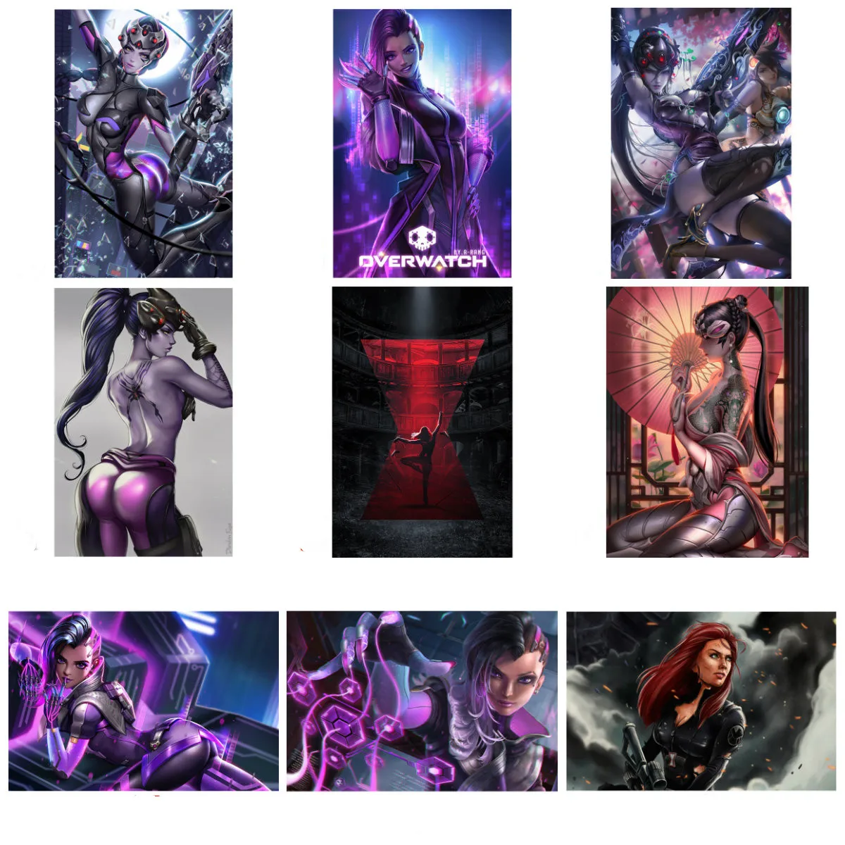 Widowmaker Overwatch Video Game Poster Anime Poster Canvas Paintings Live Room Wall Decor Wallpaper Home Decoration Painting