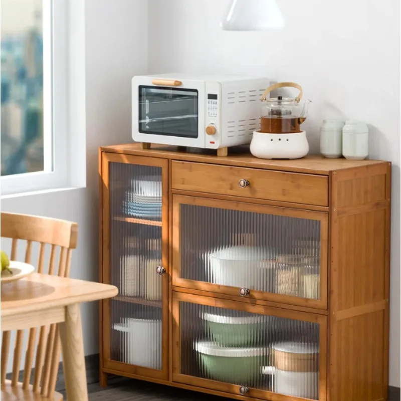 Compact Kitchen Bamboo Cabinet Kichen Set Units Furniture Cabinets Pantry Storage Hutch Alacena Cupboard Unit Metal Gabinet Sink