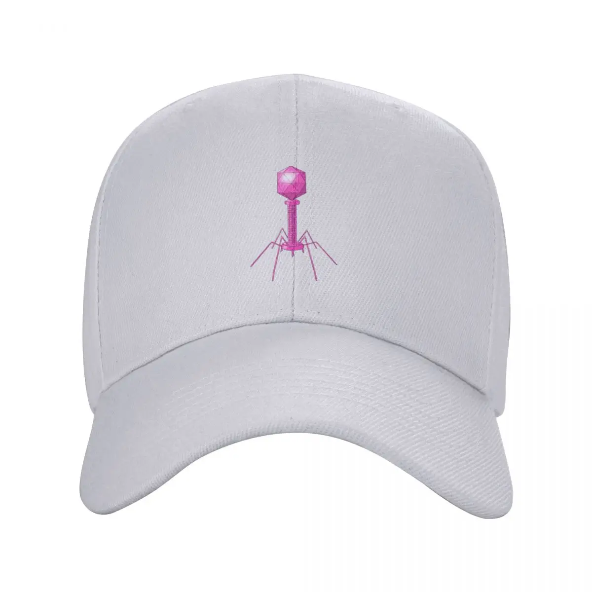 Bacteriophage or Phage, a Complex Virus Shape Baseball Cap Custom Cap Trucker Cap derby hat Boy Women's