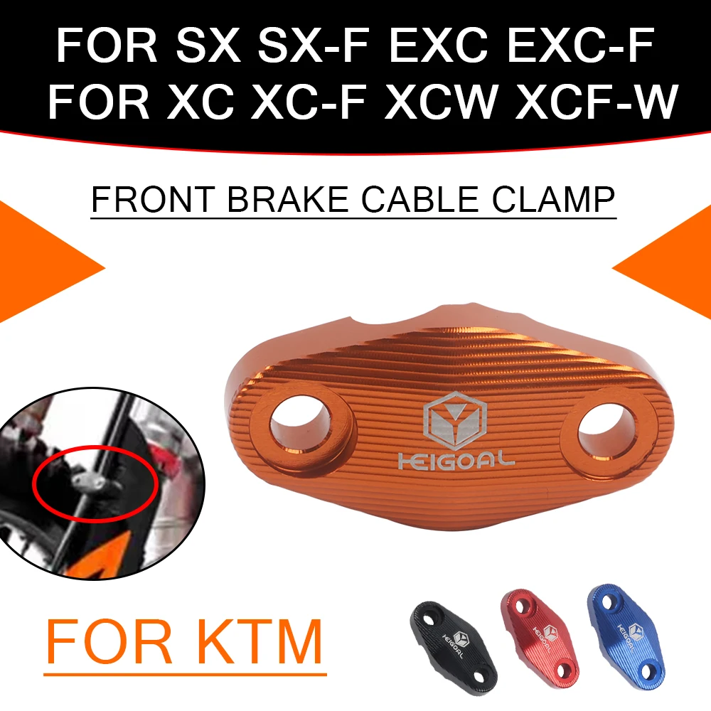 For KTM 85 125 150 250 300 350 450 500 SX-F SXF EXC XCW XCF EXCF XCFW XC-F Accessories Rear Brake Cable Clamp Guide Hose Holder