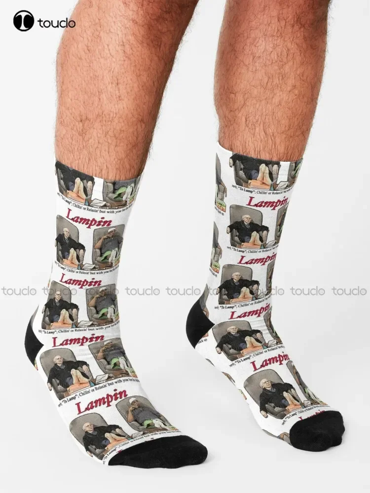 Lampin - Curb Your Entusiasmo Calcetines Calcetines finos Mujeres Personalizados Personalizados Unisex Adulto Adolescente Calcetines Halloween Regalo de Navidad