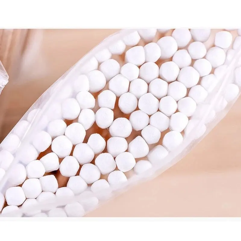 

500pcs Double Head Wood Cotton Cleaning Swab Nose Ears Women Makeup Tools Lipstik Cotton Buds Tip Sticks Bastoncillos Oidos