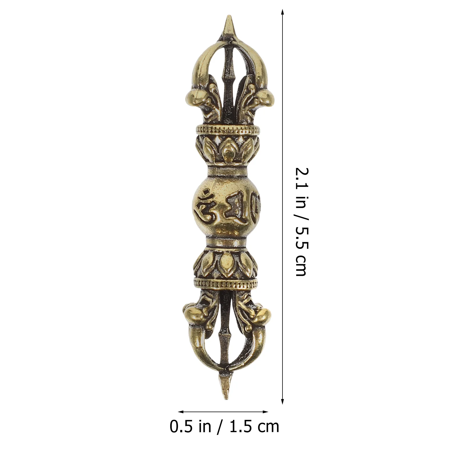 

Miniature Brass Vajra Pestle Small Retro Desktop Ornament Brass Dharma Pestle Craft Elegant Home Decor Home Decor,