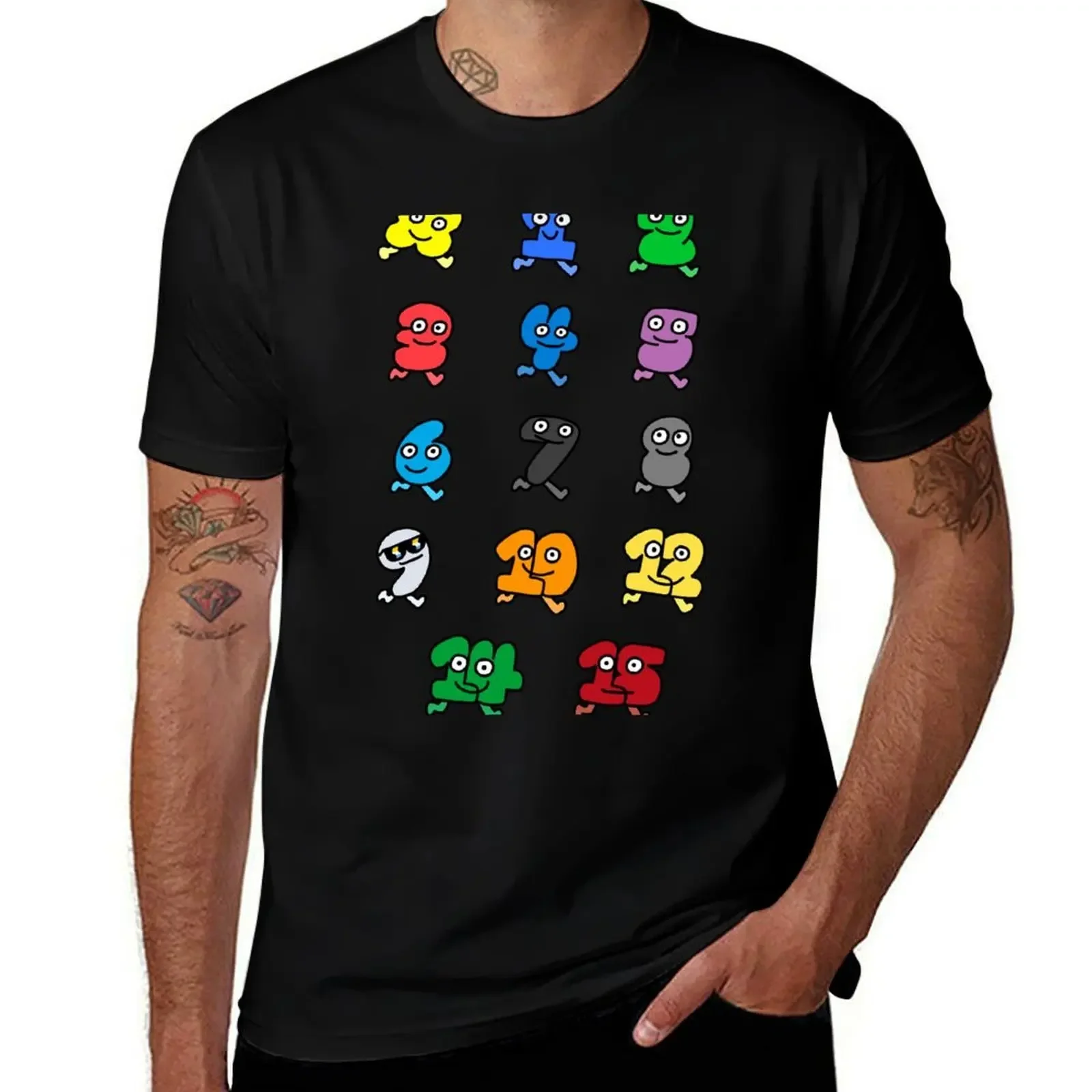 

All Algebralien Pack BFDI (Armless Ver.) T-Shirt tops boys animal print custom t shirt workout shirts for men