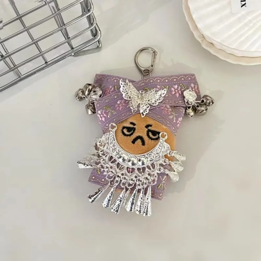 Fashion Ethnic Style Potato Keychain Tassel Cartoon Pendant Cute Handbag Gift Backpack Ornament For Women