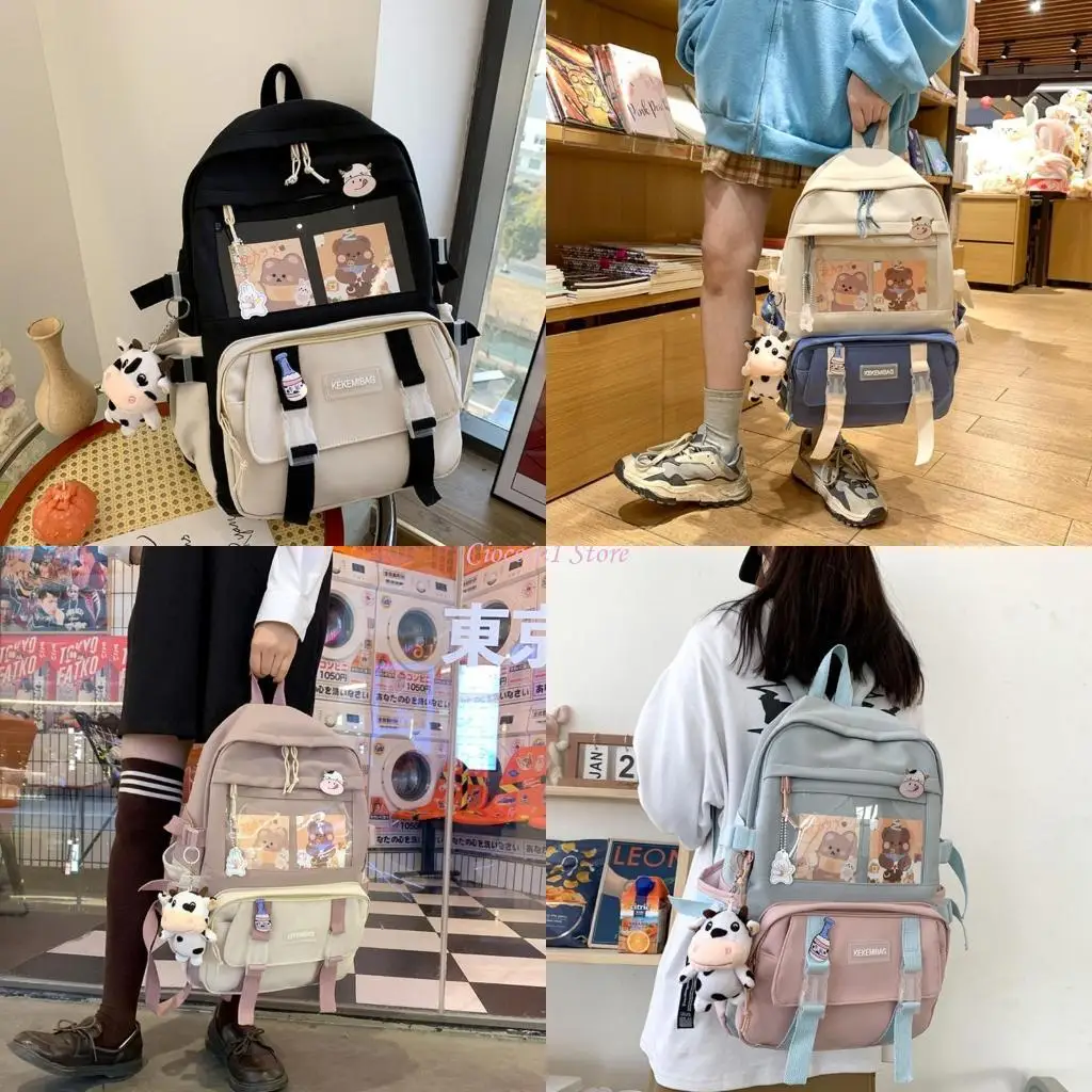 

Y1Ub Kawai рюкзак Rucksack Teen Girls School Bag Симпатичная учебная книга сумки книги