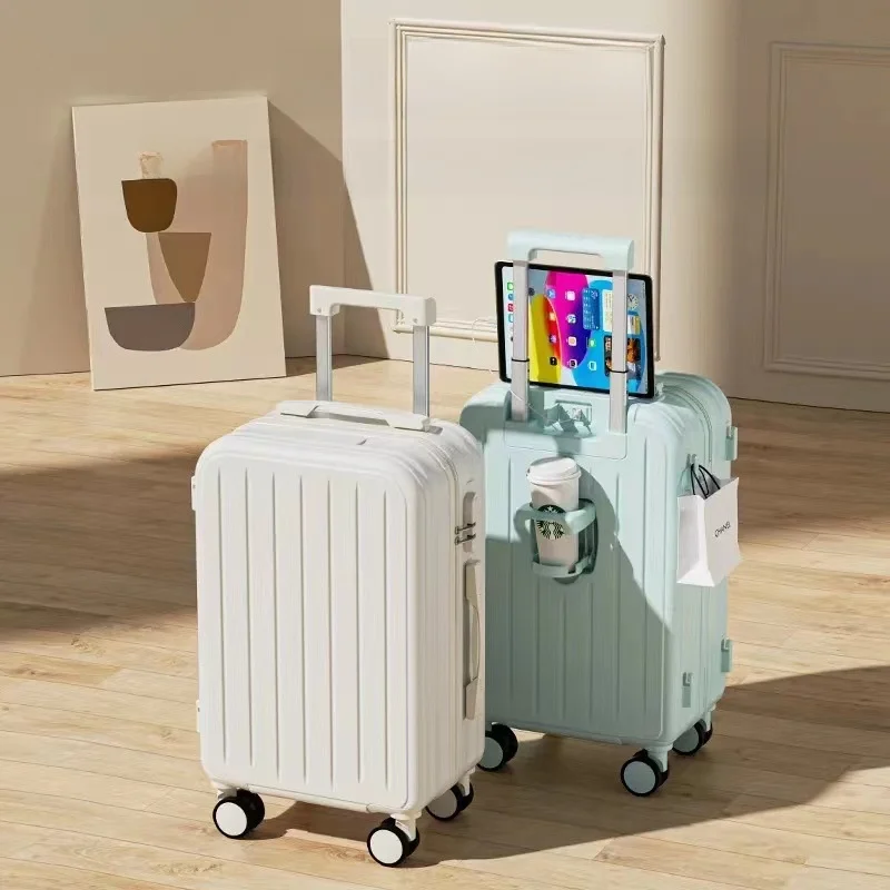 

4-Inch Ultra-Light New Model Lage Carry-On Suitcase with Silent Universal Wheels Travel Password Durable Pull Rod Case