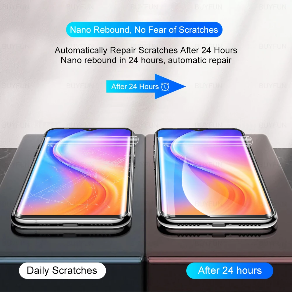 3Pcs Protective Hydrogel Film For Tecno Spark Go 2020 7 7Pro Pro 6Go Pova2 Pova 2 SparkGo Cover Screen Protector Protective Film