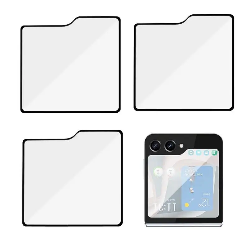 3pcs hd Vollbild gehärtetes Glas für Samsung für Galaxie für Z Flip5 Schutz glas Displays chutz folie für Galaxie für Z Flip5